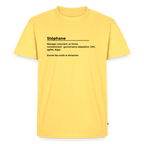 Le "Stéphane" - jaune pastel