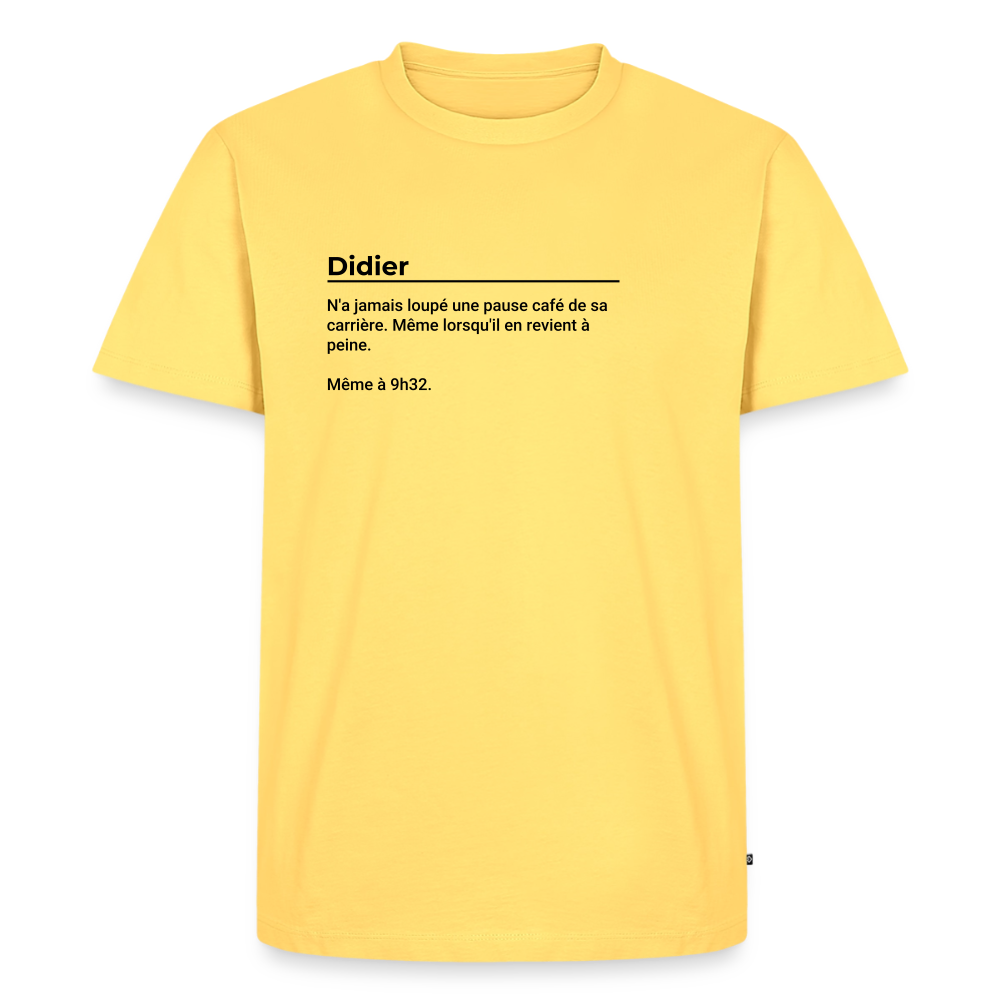 Le "Didier" - jaune pastel