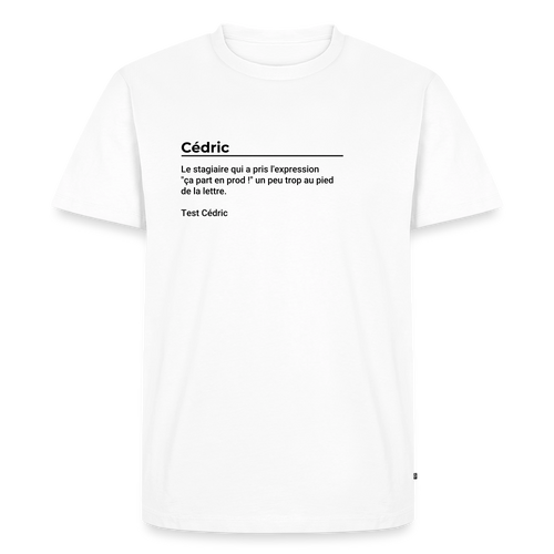 Le "Cédric" - blanc